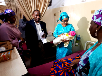 Photos: Fatoumatta Barrow, Aisha Buhari  celebrate birthday with women,  children