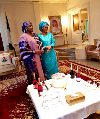 Aisha Buhari joins Gambia’s First Lady, Bah-Barrow for her birthday