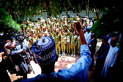 Buhari to undertake medical cost of visually impaired Corp member