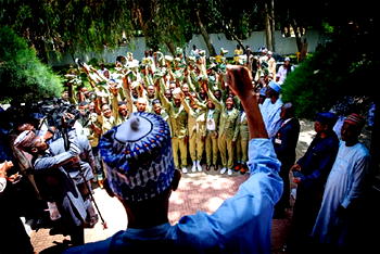 Buhari to undertake medical cost of visually impaired Corp member