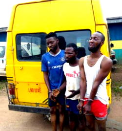 Three arrested for vandalising communication Mast in Ogun state