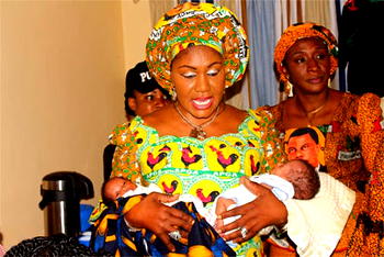 Obiano storms hospital, surprises woman who gave birth to quintuplets