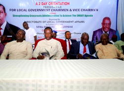 Okowa challenges LG Chairmen on sanitation, security