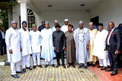 Just in: Saraki storms Jonathan’s house