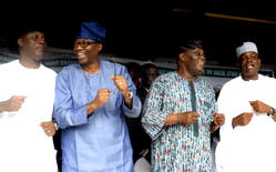 Photos: Atiku at Lagos State PDP Office