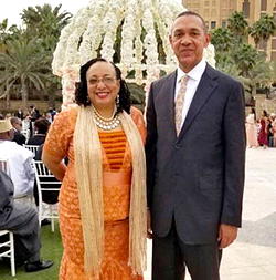 Ben Bruce and wife, Evelyn in celebratory mood!