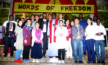 18 Chinese converts on pilgrimage arrive Holy Ghost Adoration, Uke