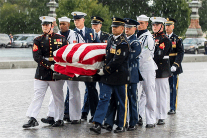 Bush, Obama set to wish McCain the final farewell