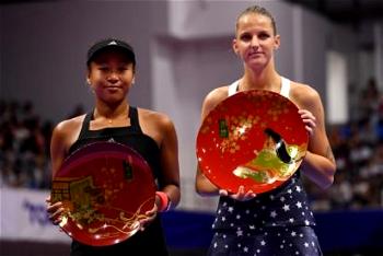 Pliskova swaps places with Osaka after Tokyo victory