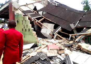 Church Collapse : Saraki condoles with Catholic Church, Delta State
