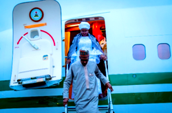 Buhari, Aisha in New York for UNGA