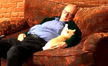 75-year-old cat lover goes viral online for napping with cats