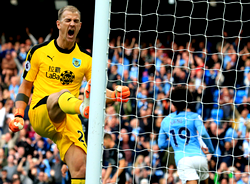 Five star Man City ensure no happy return for Hart