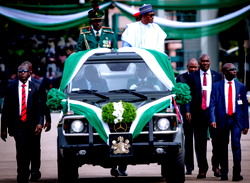 Photos: Buhari at the 58th Independence Day Celebration
