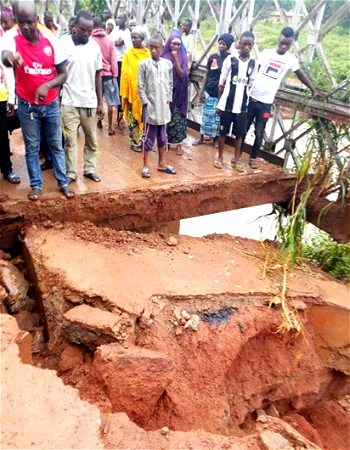 Hundreds of commuters stranded as  Takum bridge in Taraba collapses