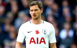 Spurs blow as Vertonghen ruled out of action until December