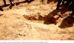 Breaking: Army discovers shallow grave where missing General was killed, buried