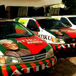 Photos: Atiku’s campaign vehicles hit the internet
