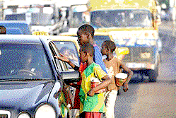 Woman arrested for using children as beggars in Lagos
