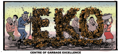 Eko centre of garbage