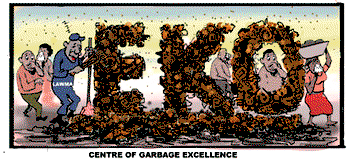 Eko centre of garbage