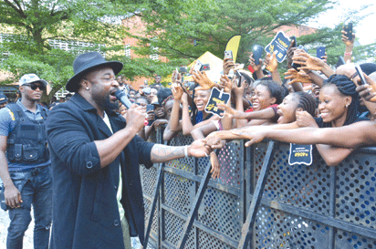 Harrysong thrills DELSU students during the MTN Pulse Campus Invasion