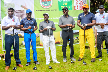 Obaseki, Lalong, Shaibu, others tee-off Governor’s Cup Golf tourney in Benin