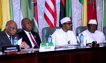 Buhari challenges African Parliaments on strategies to tackle terrorism, banditry