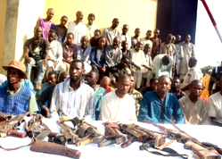 Photos: Police parade 59 suspected kidnappers, armed robbers