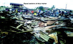 N10m goods burnt in Aba market fire