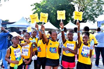 Over 1000 students participate in Kiddies Mini-marathon made brighter by MTN