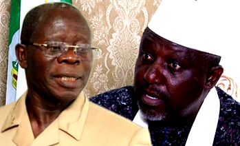 Call Oshiomhole to order, Okorocha begs Buhari