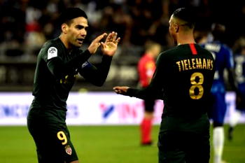Falcao penalties lift Monaco out of relegation zone