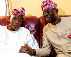 Lagos 2019 Guber Race : Sanwo-Olu visits Jakande, secures his blessings