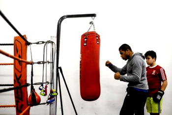 Near-blind ex-boxer puts troubled kids on right path