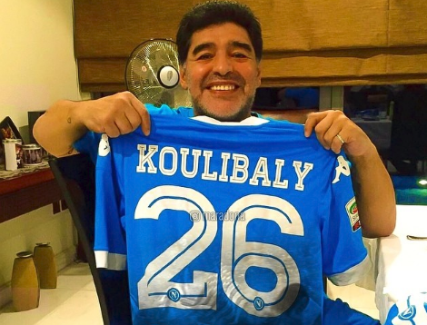 Maradona shows support for racism victim Koulibaly