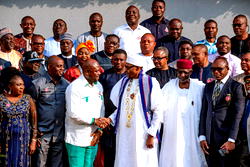 Photos: President Buhari meets new NUPENG executives