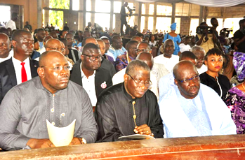 Buhari, Jonathan, Obaseki, Okowa, Dickson, others grace Anenih’s Funeral Mass in Uromi