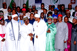 Party Chairmen protest during signing of peace accord, allege deceit