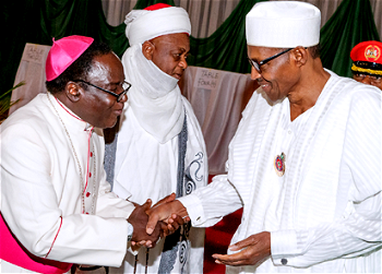 Breaking: Buhari, Peace Accord Committee meet in Aso Rock