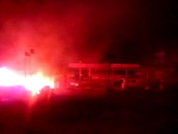 Gridlock in Oshodi as petrol tanker explodes
