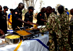 Photos: Army fete troops in Boko Haram frontline in Borno