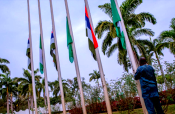 Flags at half mast in honour of Late President Shehu Shagari