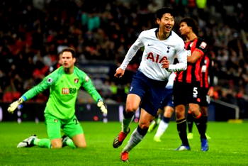 Tottenham thrash Bournemouth to leapfrog City into second
