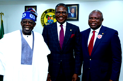 Photos: Tinubu, Ambode  at swearing-in ceremony Lagos new Hos