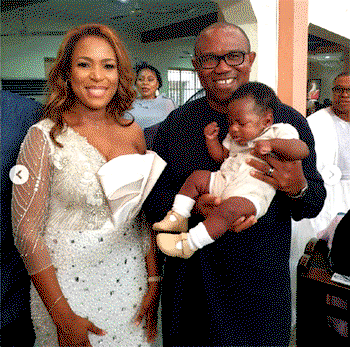 Photos: Peter Obi attends Linda Ikeji’s child dedication ceremony