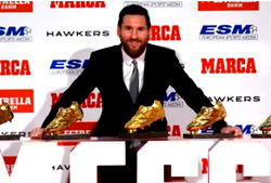 Messi collects record 5th Golden Shoe