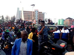 Photos: Okorocha cruises with wife