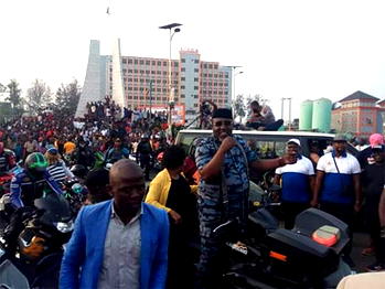 Photos: Okorocha cruises with wife