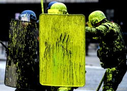 Protesters, police in street fight in Paris